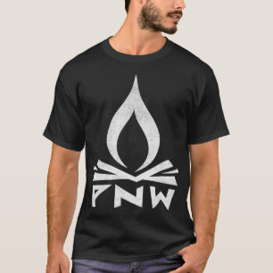 PNW Campfire u2013 Cascadia Pazifik Nordwesten  T-Shirt