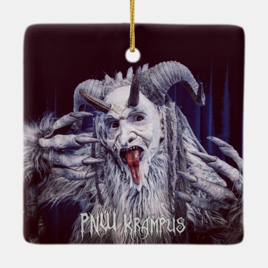 PNW Krampus Keramik Ornament (Rückseite)