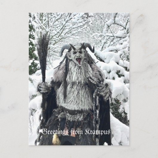 PNW Krampus Postcard Postkarte (Vorderseite)