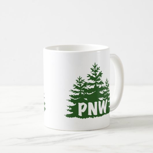 PNW Trees Tasse (VorderseiteRechts)