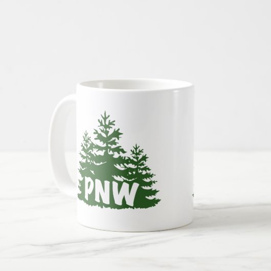 PNW Trees Tasse (Vorderseite Links)