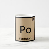 Po - Potstickers Chinesische Chemie Periodische Ta Kaffeetasse (Mittel)