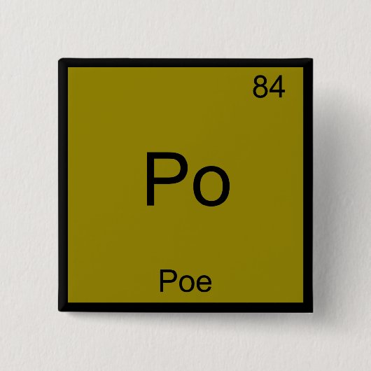 Po - T - Shirt für Poe Funny Chemistry Element Sym Button (Vorderseite)