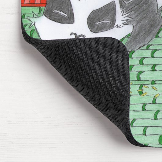 Pô, unser kleiner Panda von China Mousepad (Ecke)