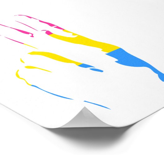 Poans Stolz Friedenszeichen Poster (Ecke)