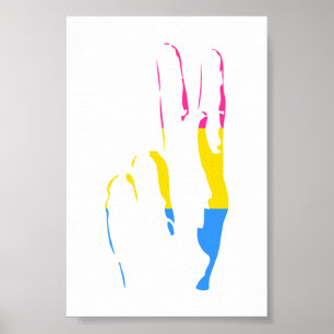 Poans Stolz Friedenszeichen Poster