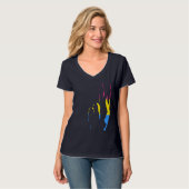 Poans Stolz Friedenszeichen T-Shirt (Vorderseite Vollansicht)