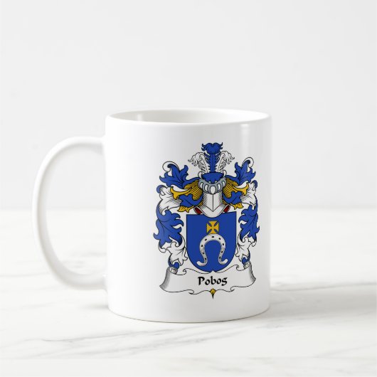 Pobog Familienwappen Kaffeetasse (Links)