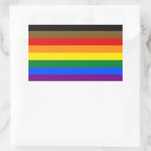 POC-Aufkleber mit inklusivem LGBTQ+-Preis Rechteckiger Aufkleber (Tasche)