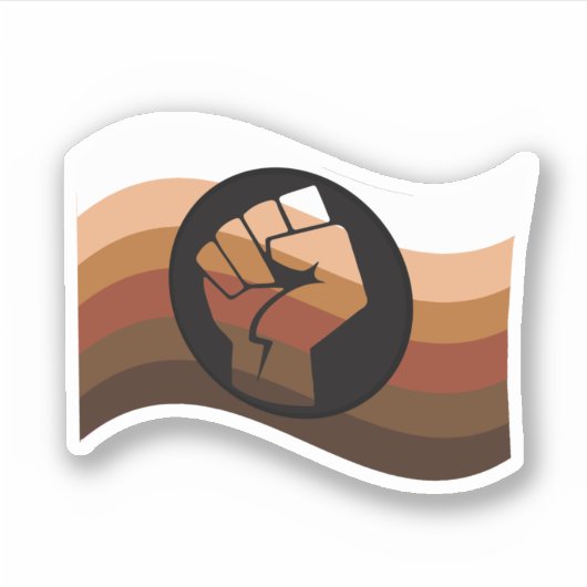 POC-Farbenflagge Aufkleber (Vorderseite)