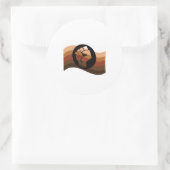 POC-Farbenflagge Runder Aufkleber (Tasche)