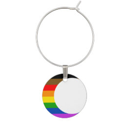 PoC Inklusiver Regenbogen-Pride-Flag Crescent Moon Glasmarker