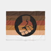 POC-Pride-Flag Fleecedecke (Vorderseite (Horizontal))