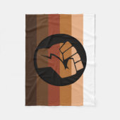 POC-Pride-Flag Fleecedecke (Vorderseite)