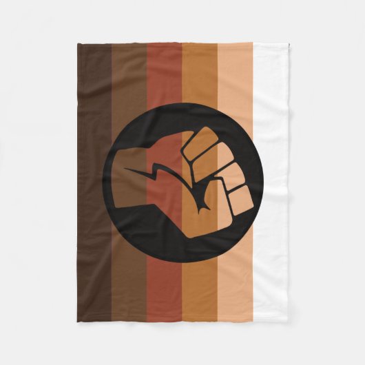 POC-Pride-Flag Fleecedecke (Vorderseite)
