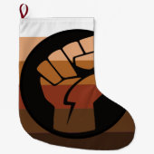 POC-Pride-Flag Großer Weihnachtsstrumpf (Vorderseite)