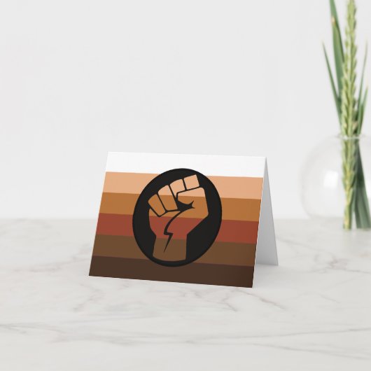 POC-Pride-Flag Karte (Vorderseite)