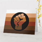 POC-Pride-Flag Karte (Gelbe Blume)