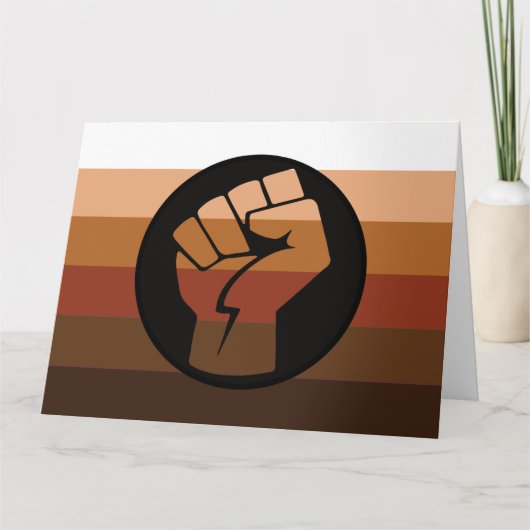 POC-Pride-Flag Karte (Vorderseite)