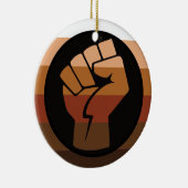 POC-Pride-Flag Keramik Ornament (Rechts)