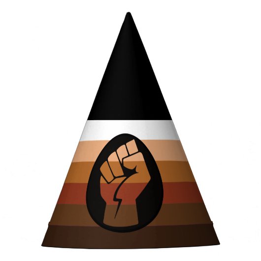 POC-Pride-Flag Partyhütchen (Vorderseite)