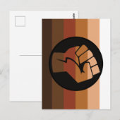 POC-Pride-Flag Postkarte (Vorne/Hinten)