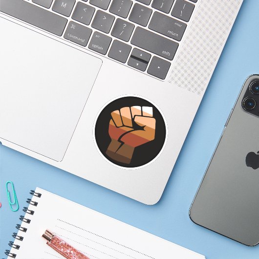 POC STRIPE FLAG AUFKLEBER (Laptop mit iPhone)