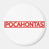 Pocahontas-Briefmarke Magnet (Vorne)