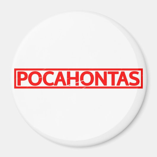 Pocahontas-Briefmarke Magnet (Vorne)