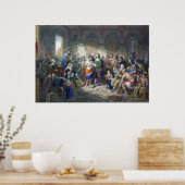 Pocahontas Ehe mit John Rolfe Henry Brueckner Poster (Küche)