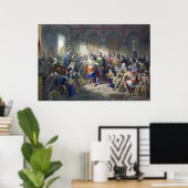 Pocahontas Ehe mit John Rolfe Henry Brueckner Poster (Heimbüro)