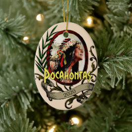 Pocahontas Elizabeth Warren Keramik Ornament