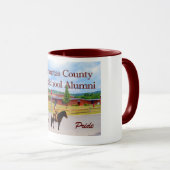 Pocahontas Landkreis Hochschule Alumni Kaffee Tass Tasse (VorderseiteRechts)