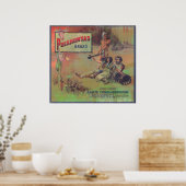 Pocahontas Orange LabelPorterville, CA Poster (Küche)