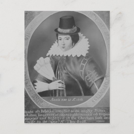 Pocahontas Postkarte (Vorderseite)