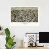 Pocahontas, VA Panorama Karte - 1911 Poster (Heimbüro)