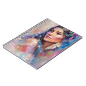 Pocahontas Watercolor Portrait Notizblock (Linke Seite)
