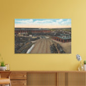 Pocatello, ID - Bahndepot Round House & Leinwanddruck (Insitu (Wohnzimmer))