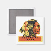 Pocatello, Idaho Magnet (Vorderseite/Rückseite)