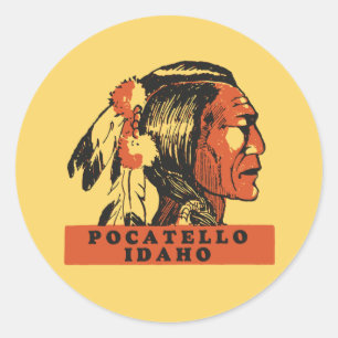Pocatello Idaho Runder Aufkleber