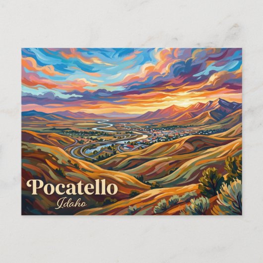 Pocatello USA Postkarte (Vorderseite)