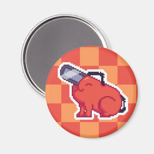 Pochita Magnet (Vorderseite/Rückseite)