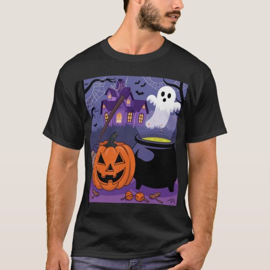 ¡Poción en Marcha!: Diversión de Halloween T-Shirt (Vorderseite)