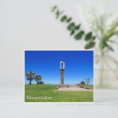 Pocitos rambla Denkmal Postkarte (Stehend Vorderseite)