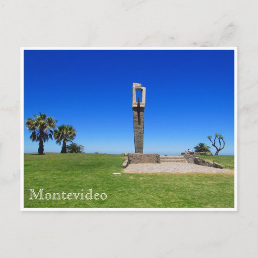 Pocitos rambla Denkmal Postkarte (Vorderseite)
