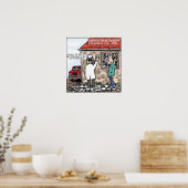 Pocken auf Ihrem Haus lustiges Poster (Küche)