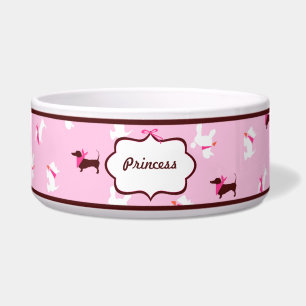Pocken in rosa Boutique Personalisiert Napf