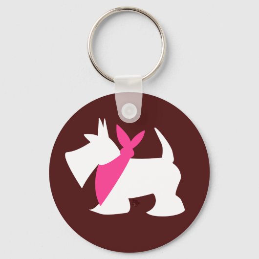 Pocken in rosa schlüsselanhänger (Vorderseite)