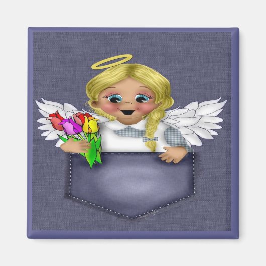 Pocket Angel Blonde Magnet (Vorne)