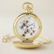 Pocket-Blumenuhr für Frauen